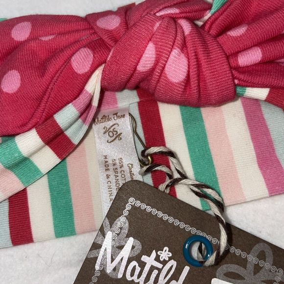 Girls Matilda Jane Wonderment Berry Fun Headband NWT Candy Striped - Picture 3 of 5